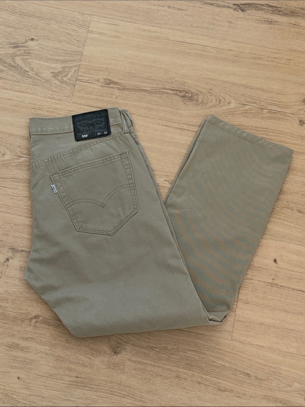 Levi's Men's Straight Jeans in tan size 34x32